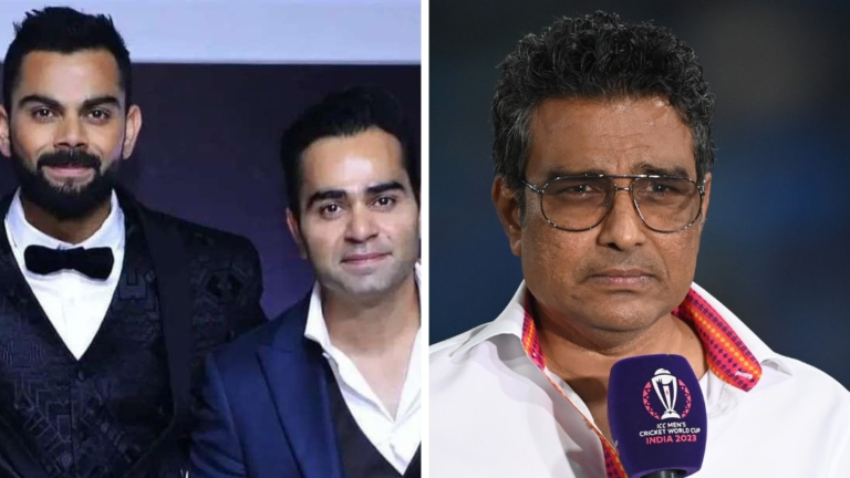 Brother virata kohli with a spear in Sanjay Manjrekar after talking iPL strike