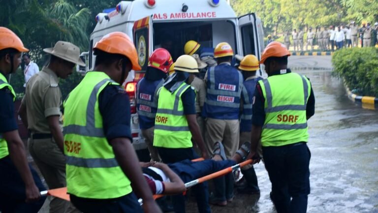 Exercise Exercise for civil defense in Kalaburagagi, Bidar