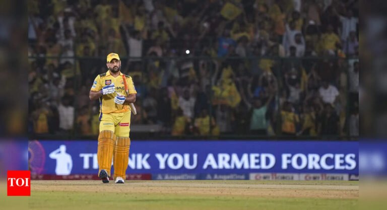 MS Dhoni brutally baked when Netizens asks for retirement IPL after the fall of CSK | Cricket messages – Times of India