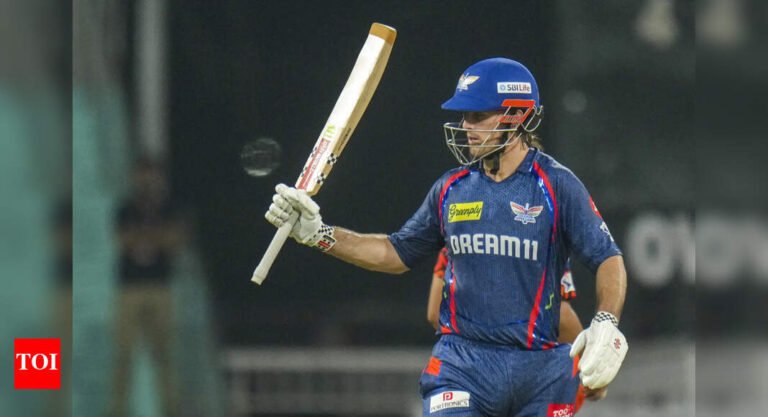 Mitchell Marsh’s Maiden IPL Century Compleles Gujarat Titans Top-Two Hopes | Cricket messages – Times of India
