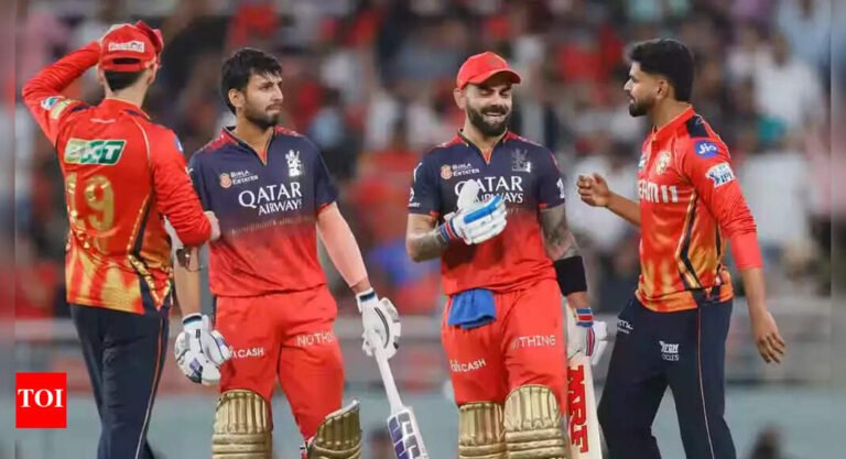 What happens when Pandjab Kings and Royal Challengers Bengalur 1 float in Mullanpur? | Cricket messages – Times of India