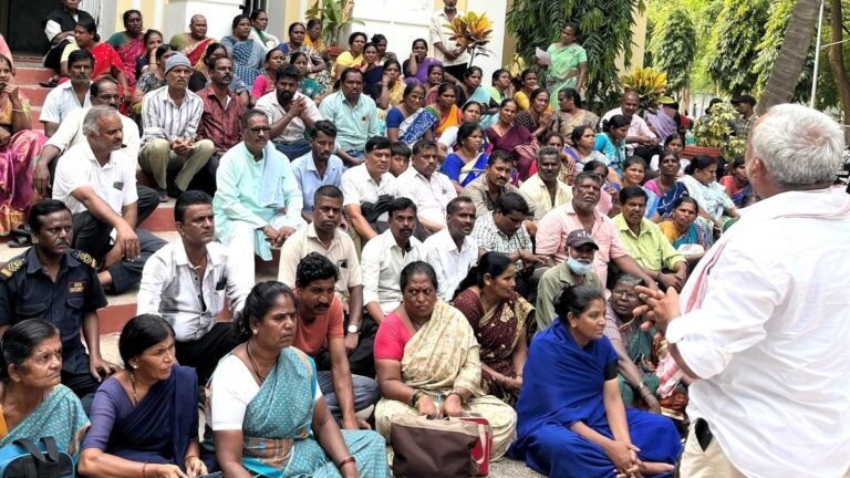 Contracting workers on MMCRI protest for unpaid wages