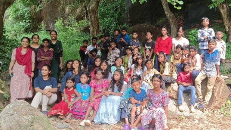 Major children from Sabarimala forests get out with English on the lips