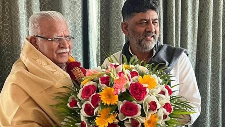 DK Shivakumar, Zemeer Ahmed discusses the projects of Bengaluru with Manohar Lal Khattar