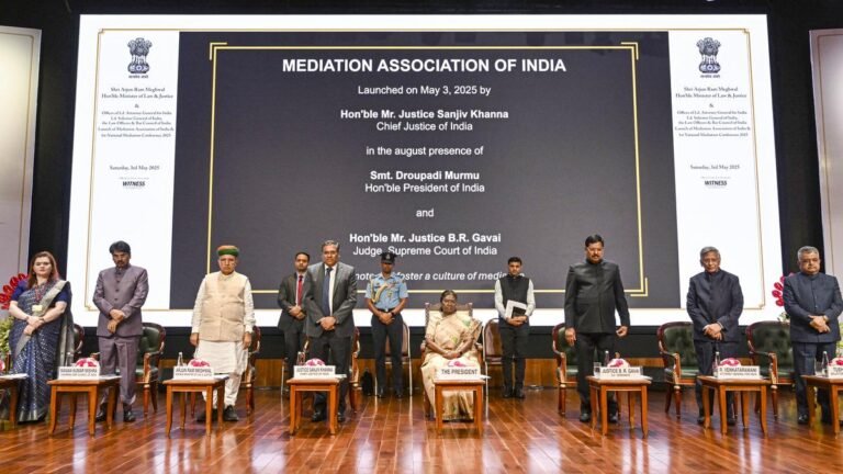 President, CJI emphasizes mediation to resolve conflicts, reduce the burden of courts