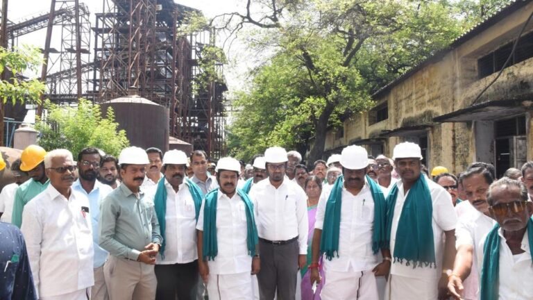 3,35 Lakh tons of sugar cane to be crushed in Kallakurichi Sugar Mill in the current season, says Tourism Minister