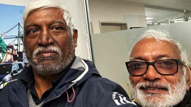 Two veterans from Andhra Pradesh set out on Visag from New Zealand