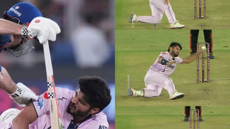 Watch: Arshad Khan slips on the bowling sign, takes in Ahmedabad a scary fall twice