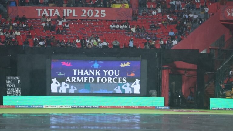 BCCI in honor of the Indian Armed Forces during the IPL 2025 ceremony
