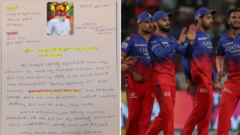 Fan writes siddaramaiah to apply for state leave if RCB wins this iPL