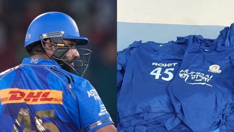 Special Homage of Rohit Sharma in Wankhede: ‘Mumbai Cha Raja’ jerseys, distributed masks