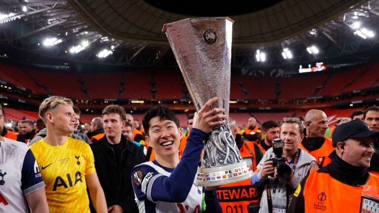 Captain Tottenham Hotspurs Son Heung-min receives a day legend after victory of Europe