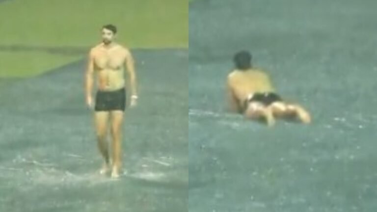 Swim David: Watch the star RCB Enjoy a rainy evening in Bengalur before renewing IPL
