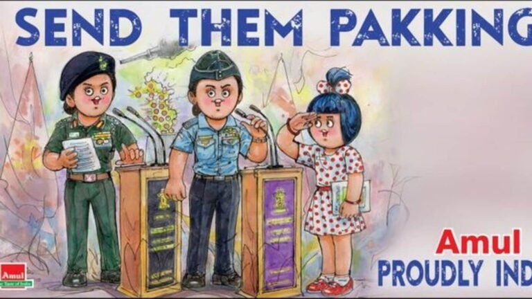 Amul’s Witty Take On ‘Operation Sindoor’ gets Netizens’ nod: “Send them Pakking” | The news today