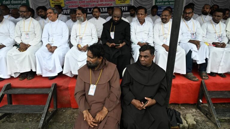 Priests Stage Hunger Strike Requires Tetrapod Sea Wall to Protection of the Nanar-Fort Kochi Coast