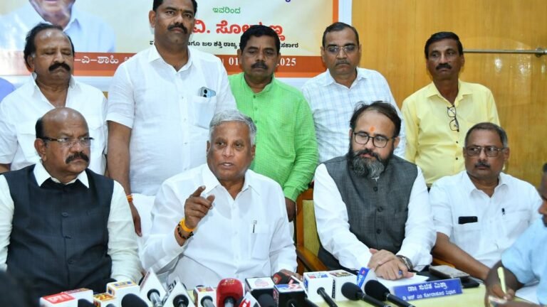 Somanna Slams Siddaramaiah for Implication of Farmers against the Hemavathi Linki Canal Canal Project