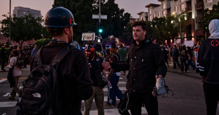 Los Angeles Protests of Reinforced Influence and Online Creators