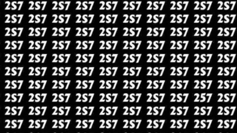 Test Optical illusion IQ: Hidden “257” between “2S7S” in 9 seconds | Tech Word News
