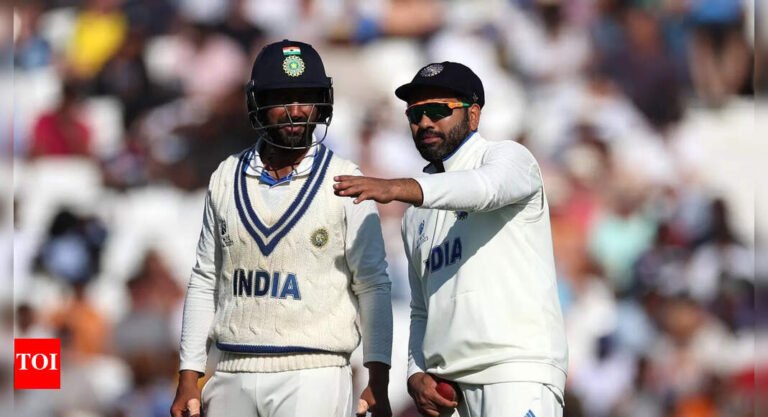 “You are using a stupid point!”: Rohit Sharma and Cheteshwar Pujara are again experiencing friendly field struggles when starting the book – watch | Cricket messages – Times of India