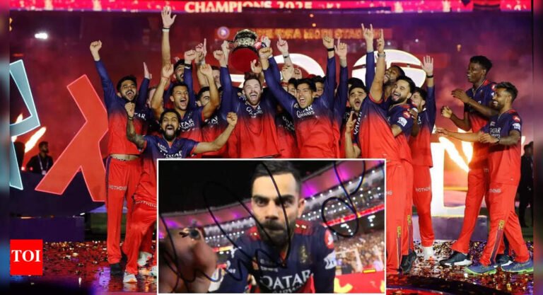 IPL 2025: Rajat Patidar violates the tradition for Virat Kohli after RCB victory – Watch viral video | Cricket messages – Times of India