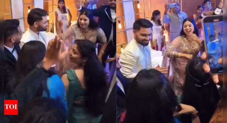 Rink Singh Engagement: India dough stands because Priya Saroj breaks the floor with its movements – watch | Cricket messages – Times of India