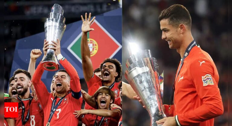 Cristiano Ronaldo leads Portugal to the second UEFA Nations League title, defeated Spain for fines; Become the first party to win the competition twice Football Messages – Times of India
