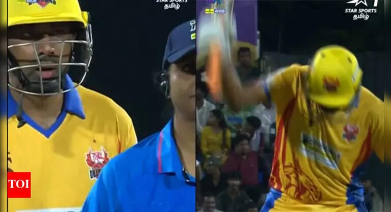 Drama in TNPL! Ashwin loses cold after a controversial lbw; argues with a female referee – watch | Cricket messages – Times of India