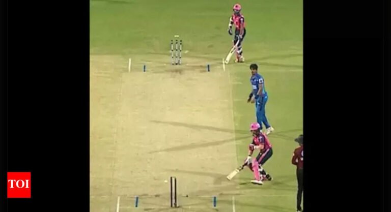 Watch: One of the most bizarre runs ever-the two ends will hit both ends with one throw Cricket messages – Times of India