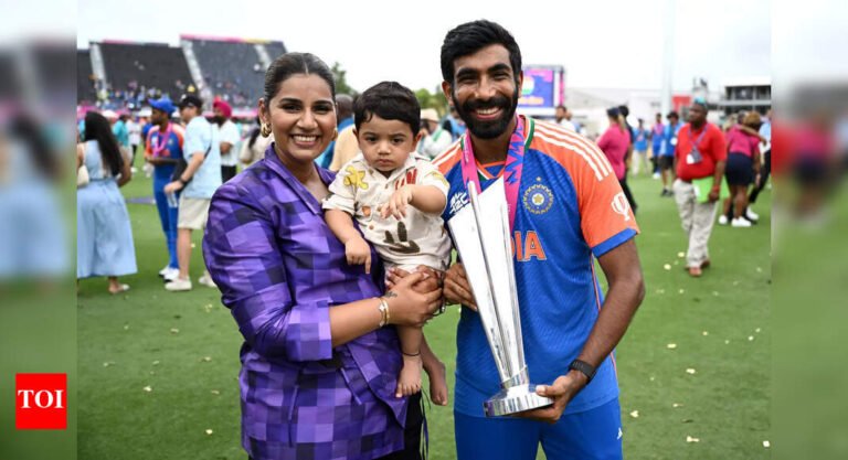 “I think he became a better cricket after the son of Angad was born”: Sanjana Ganesan on her husband Jasprit Bumrah | Cricket messages – Times of India