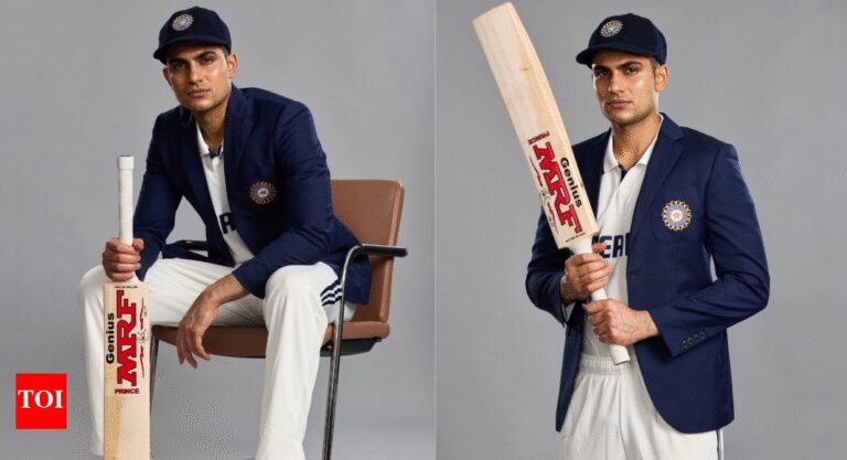 Inde VS ENG: SHUBMAN GILL will introduce a unique MRF Bat sticker before the first test as the captain of India | Cricket messages – Times of India