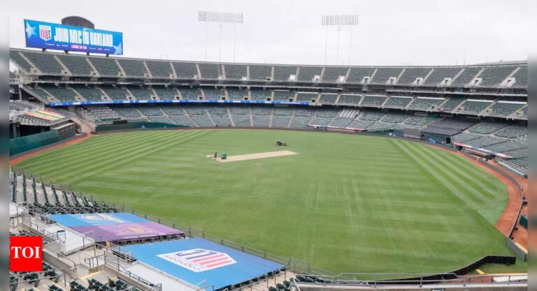 Watch: Oakland Coliseum prepares for cricket with MLC 2025; Installed Criket Messages installed – Times of India