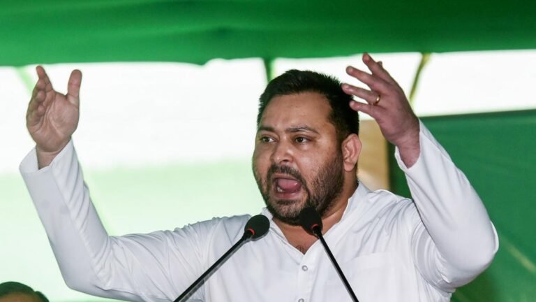 Leaders near CM Nitish kumar blocking your son’s entry into politics, says Tejashwi Yadav