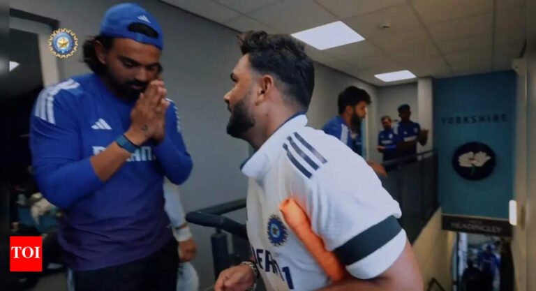 Inde vs ENG: KL RAHUL Welcome Rishabh Pant with folded hands on a strong day in headingley – watch video | Cricket messages – Tech Word News