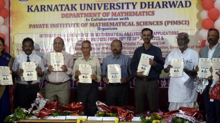 A three -day international conference on mathematics begins in Dharwad