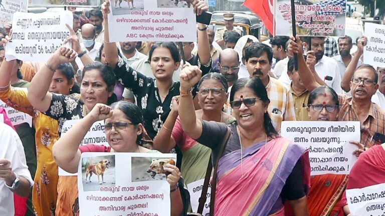 22 other bitten by stray dogs in Kannura, protest will explode at the Corporation Council Meet meeting
