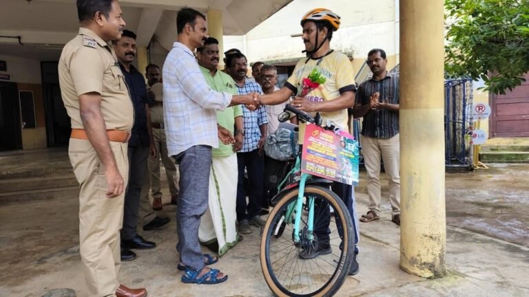 Pedal 2,025 km Kerala Ex-Cop is pushing against drug abuse