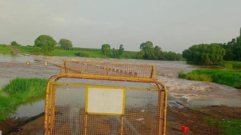Six Bridge-Cum-Barev got under water in Belagavi