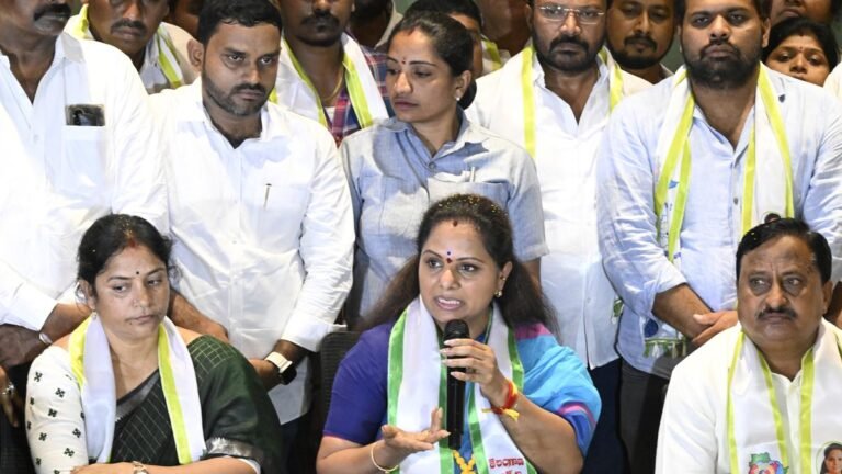 Kavitha amplifies political activity, plans to protest 4 June against the announcement of KCR over Kaleshwaam Fiasco