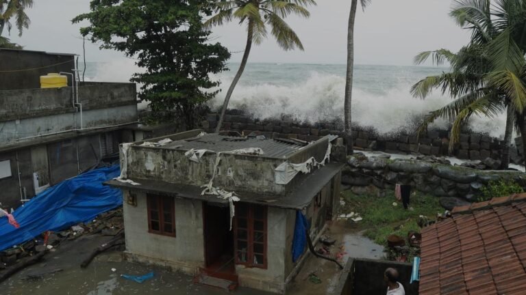 The inhabitants of the Sea Erosion in Chelllanam are looking for compensation