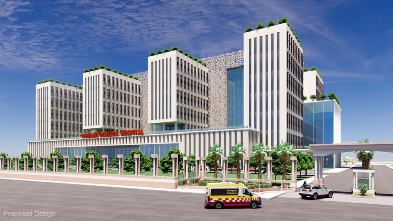 The new Osmania General Hospital is scheduled for 30 months at estimated costs at 1,667 GBP Crore