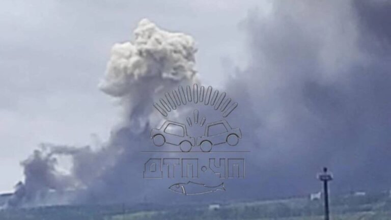 Multiple explosions heard near the Russian air base near the border of Ukraine, a cloud of smoke | Watch | The news today