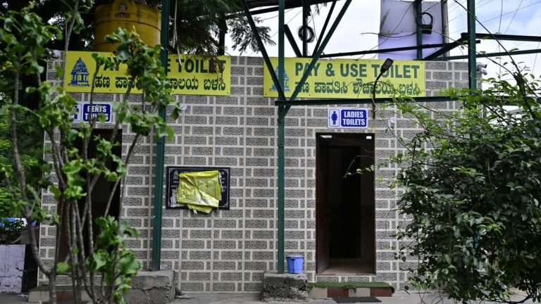 Public toilets were unusable due to lack of maintenance