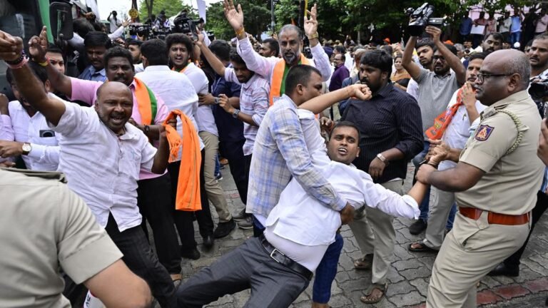 The death of Bengalur Stampede: BJP leaders raised into custody during an effort to siege the residence of cm siddaramaiah