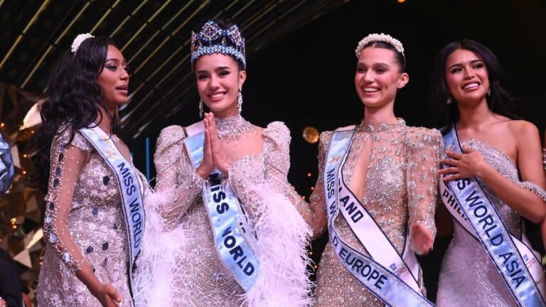 Thai opal Suchaata Chuangsri crowned Miss World 2025 in a dazzling big final in Hyderabad