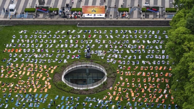Yoga Day watched at UN and Times Square with mass participation