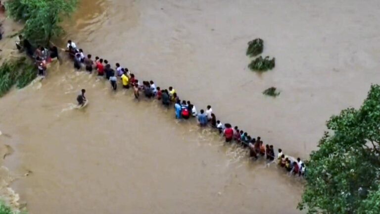 162 students imprisoned in a flooded residential school in Jharkand after saving heavy rain