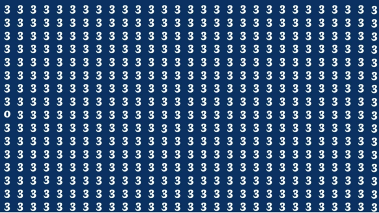 Test Optical illusion IQ: Hidden 0 between 3 seconds can hide 0 between 3 seconds The news today