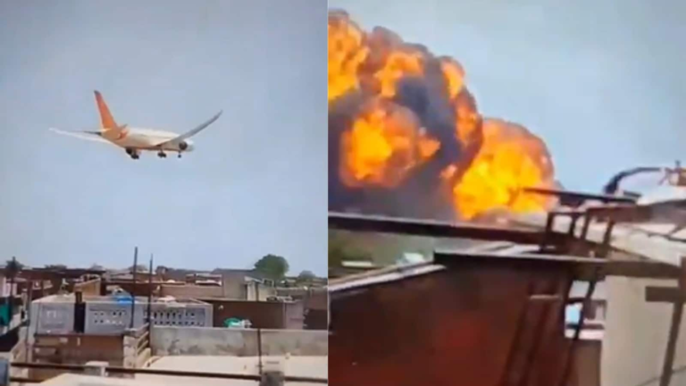 Air India Flight Crash: The viral video shows moments before and after the plane crashed in Ahmedabad