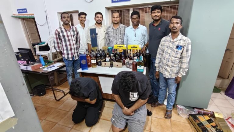 73 bottles with alcohol seized during and around Hyderabad