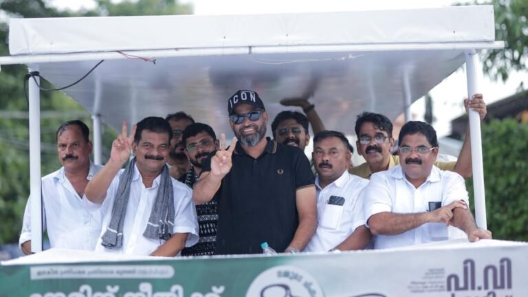 Yusuf Pathan campaign for Anvar in Nilambur